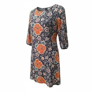 Old Navy blue mini boho floral blue dress Sz S. SUPER chic! AS
